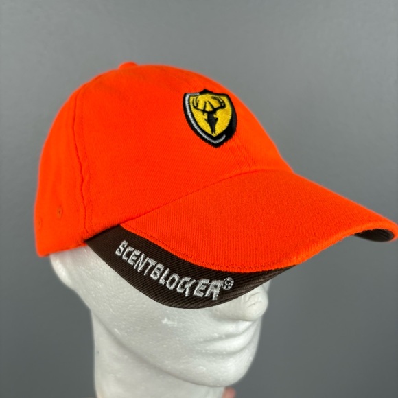 Scent Blocker Blaze Orange Adjustable Hunting Cap - Picture 1 of 9